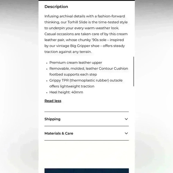 CLARKS TORHILL SLIDE  SANDAL CREAM SIZE 8 - Picture 8 of 15